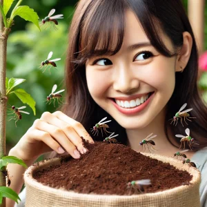 コーヒーかすを庭にまくと虫よけ効果がある?