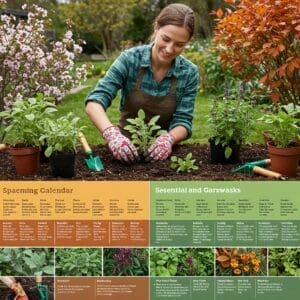 <img src="planting_timing.jpg" alt="春と秋にチェリーセージを植え付ける様子とカレンダーのイメージ">